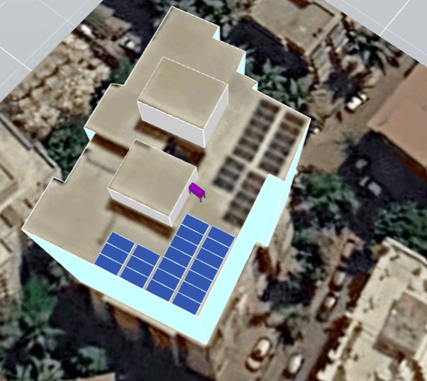 3D solar layout design for Sai Heritage, Mulund (view 2)